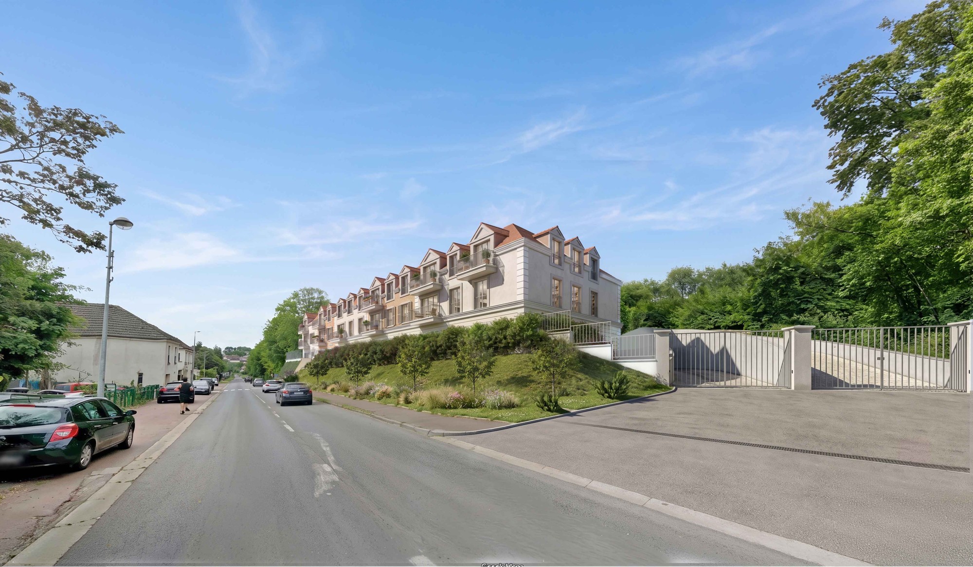 Perspective architecturale — 42 logements, Seine-et-Marne · 77
